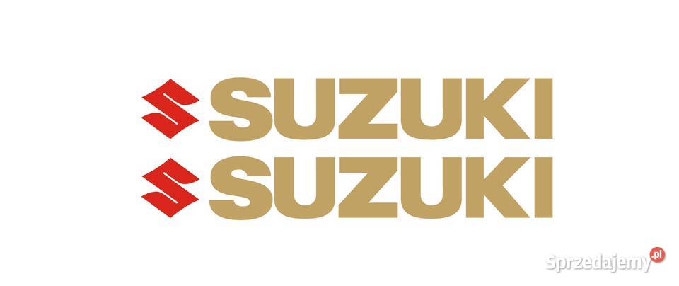 SUZUKI 40x6 złote naklejki tuningowe na motocykl