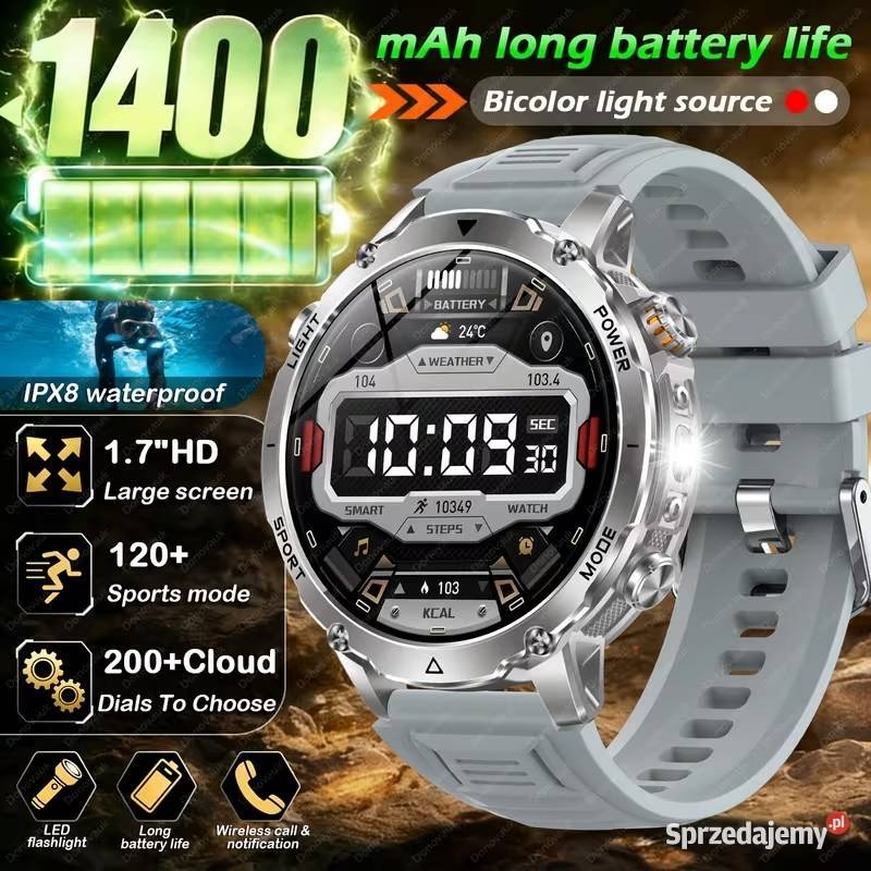 Smart Watch AK106 17calowy wyświetlacz HD Telefony i Akcesoria Lasocice