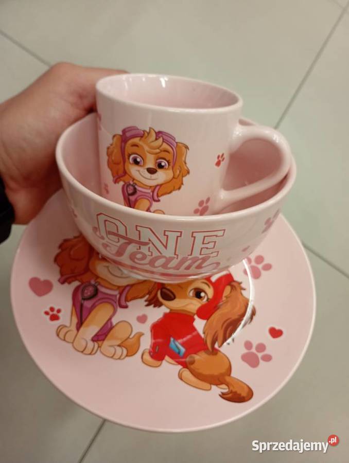 Zestaw naczyń psi patrol paw patrol skey Tarnowskie Góry