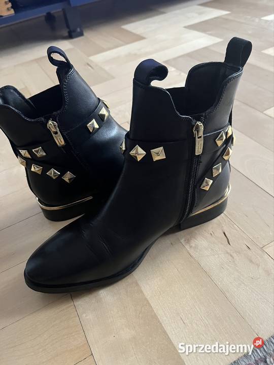 Copenhagen Shoes Ollie czarne botki ze złotymi lubelskie Puławy sprzedam