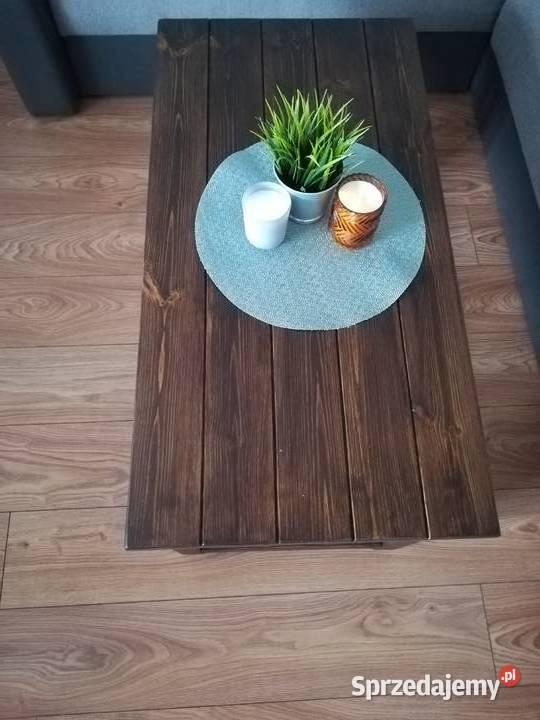 Stolik kawowy Ława drewniana rustykalna 50cm Szadek