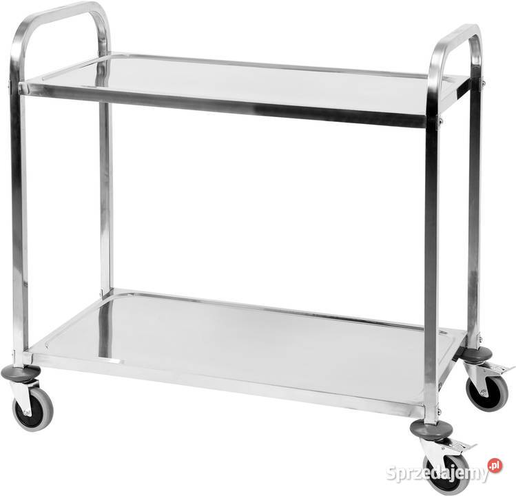 Wózek kelnerski 2 półki 90 stal nierdzewna YATO Gastronomia śląskie Częstochowa