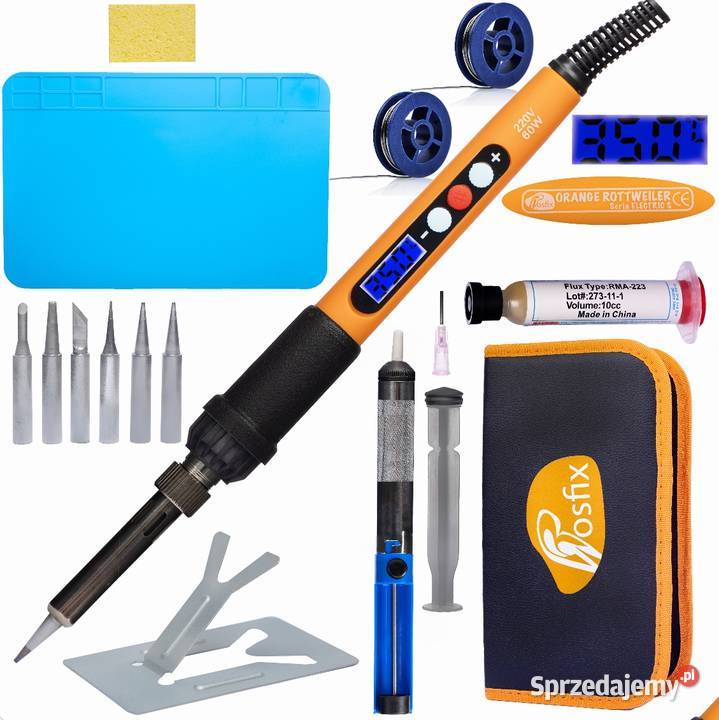 Zestaw Narzędzi Lutowniczych 16w1 Lutownica 60W Ludźmierz
