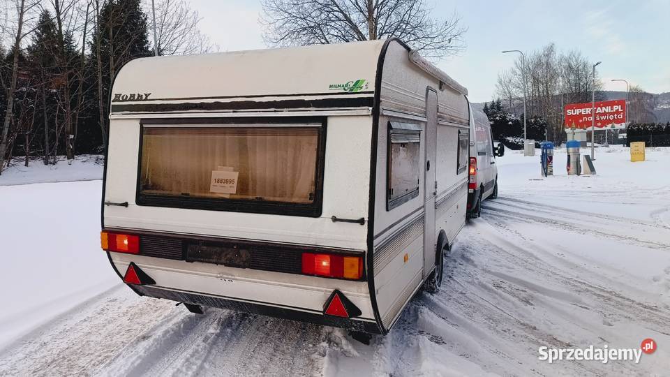 przyczepa kempingowa HOBBY campingowa kemping Międzybrodzie Bialskie