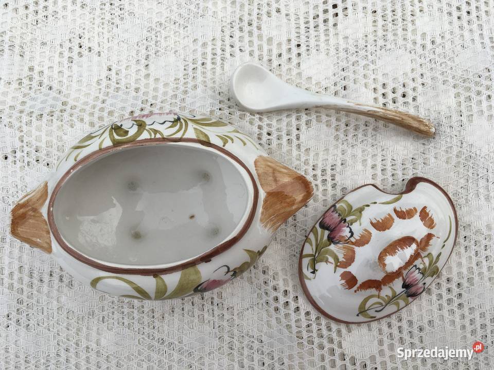 Sosjerka porcelanowa na nóżkach Anglia małopolskie Kraków sprzedam