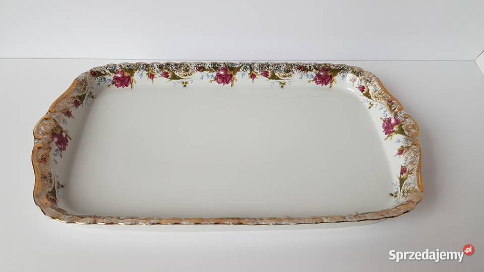 Porcelanowa taca tacka Chodzież Iwona porcelana śląskie