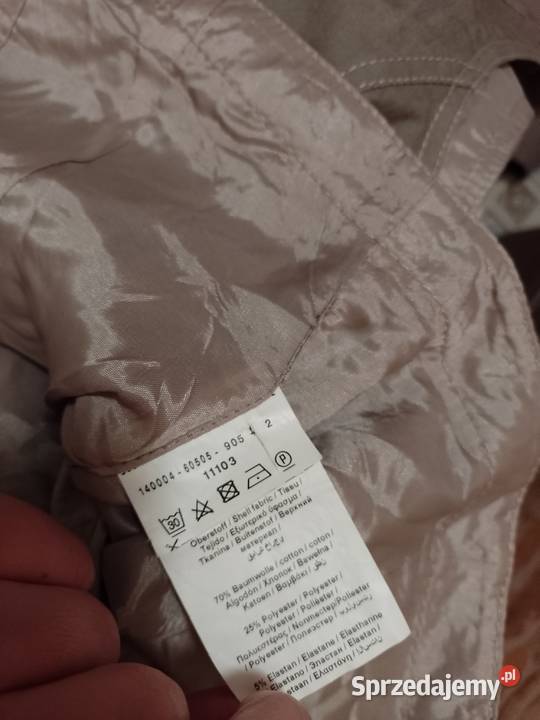 42XL Bogato zdobiona kamizelka garniturowa z brązowy/beżowy Kraków