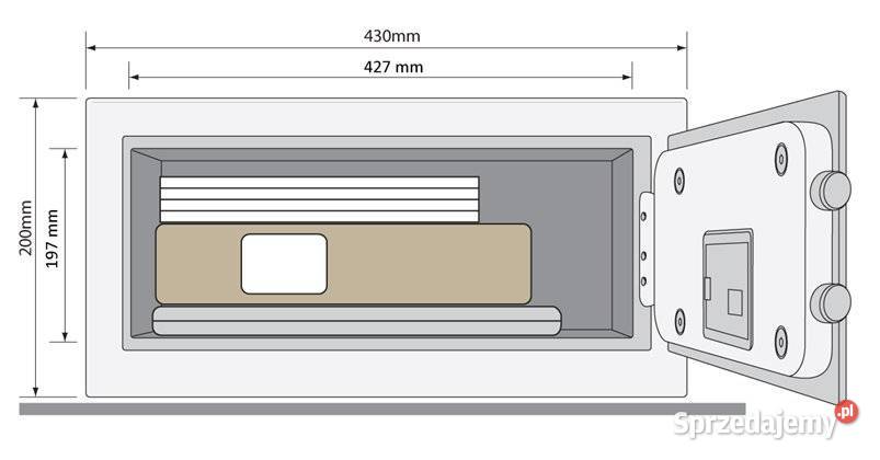 Sejf na laptopa gotówkę biżuterię YALE YLG200DB1 czarny Katowice