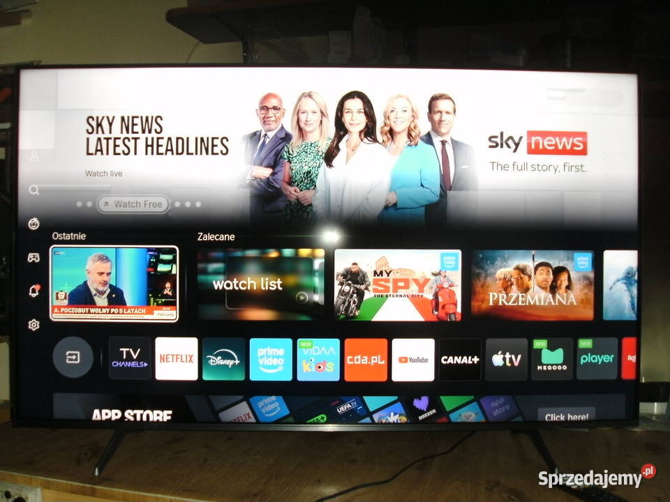 QLED TV 55 Smart TV z WiFi 4K UHD Android TV 55cale sprzedam