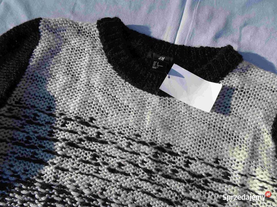 HM Ciepły Sweter NOWY r36 S wełna 20 metka H&M małopolskie sprzedam
