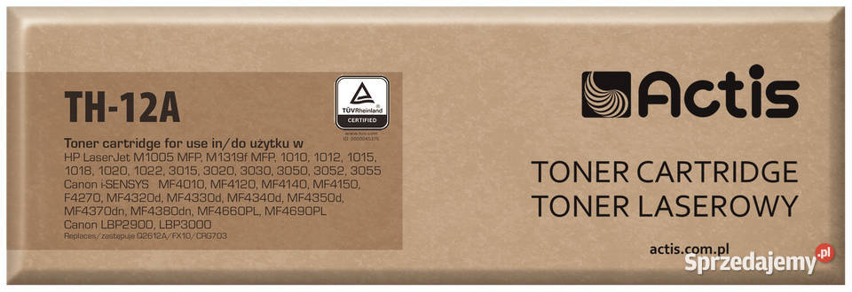 Toner ACTIS do HP Q2612A TH12A Czarny warmińsko-mazurskie Orneta sprzedam