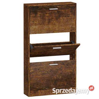vidaXL Półka na buty przydymiony dąb 59x17x108 Warszawa