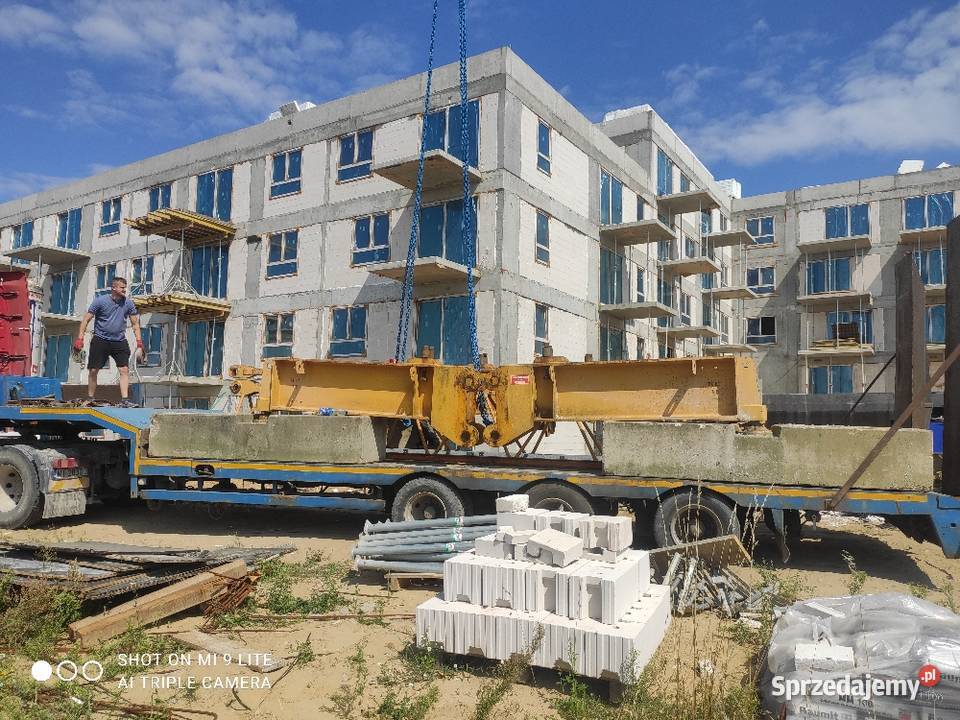 Wynajem żurawi wieżowych dźwig budowlany mazowieckie Pułtusk