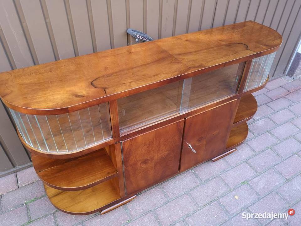Komoda ARTDECO RTV Niska Orzech Unikat 118 Stara Swarzędz sprzedam