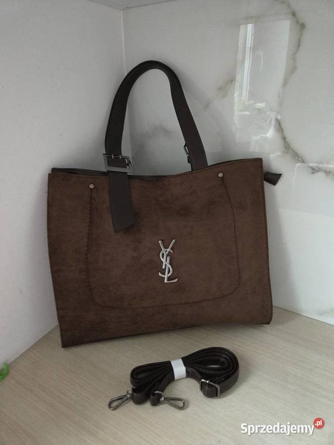 Brazowa torebka ysl Ząbki