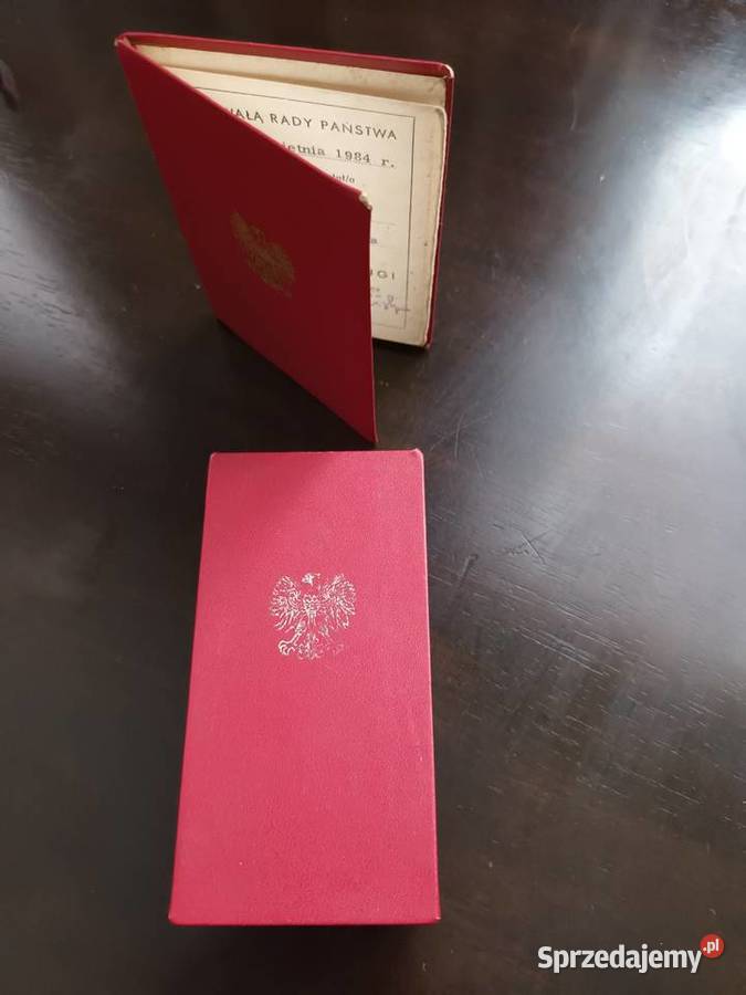 Odznaka PRL z pudełkiem oryginał legitymacja Aleksandrów Łódzki sprzedam