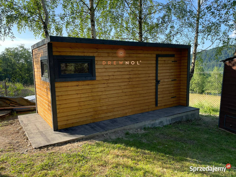 Domek narzędziowy nowoczesny domek plaski dach Domki narzędziowe Częstochowa