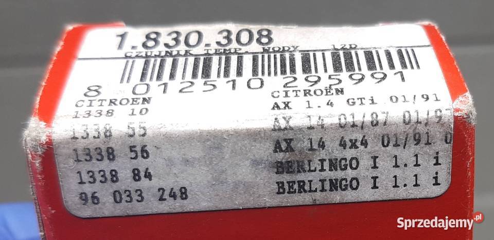 CZUJNIK TEMPERATURY PŁYNU CITROEN FIAT PEUGEOT dolnośląskie Mielęcin