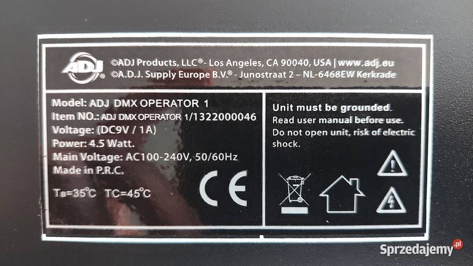 ADJ DMX Operator 1 sterownik DMX światło i efekty Tychy