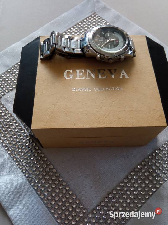 ZEGAREK GENEVA glassic ccolection ze stali Męskie Rybnik