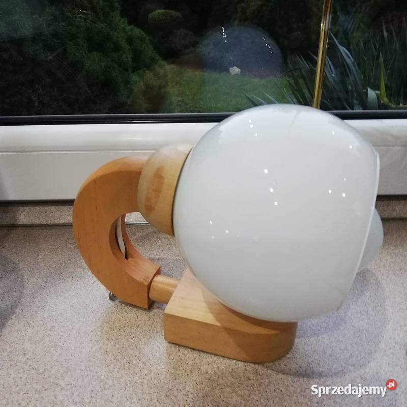 Kinkiet pojedynczy drewniany lampa łódzkie Sieradz