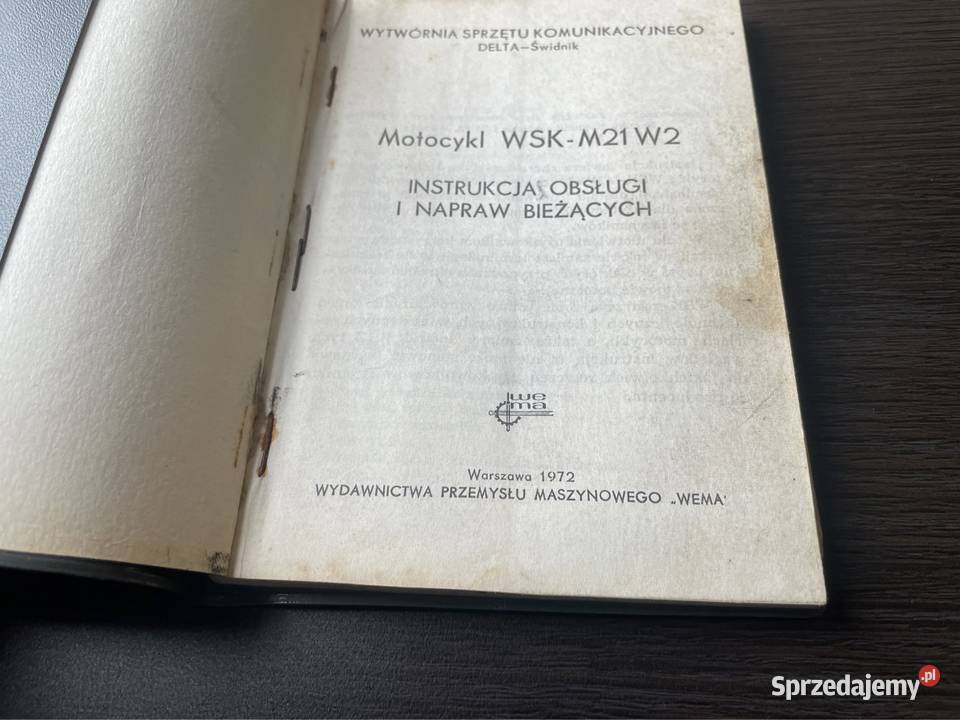 WSKM21W2 Instrukcja Obslugi Części i akcesoria motocyklowe Białogard