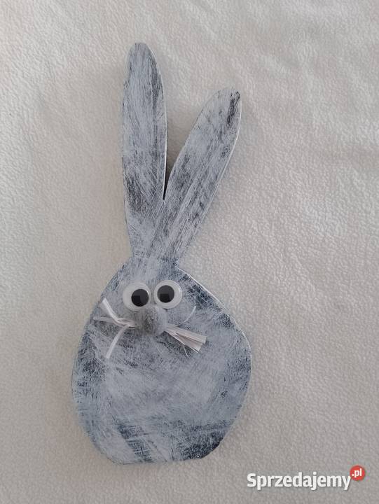 Drewniany ZAJĄCZEK wielkanocny dekoracyjny Oborniki