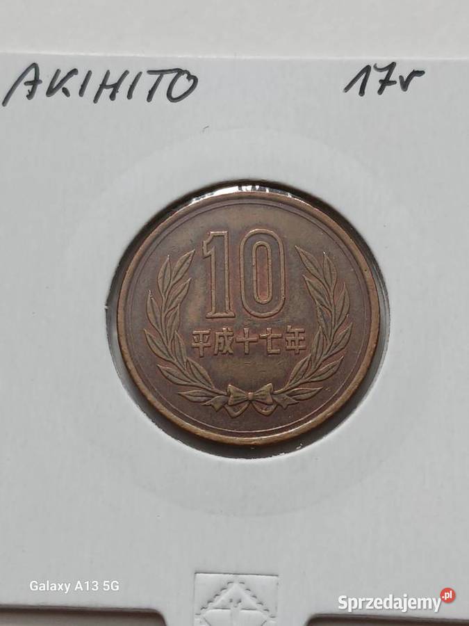 10 Jenów Japonia Akihito 17 panowania Konin sprzedam
