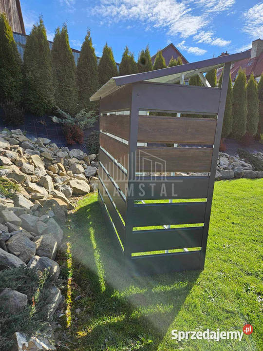 Wiata śmietnikowa otwarta drewutnia spad tył wielkopolskie sprzedam