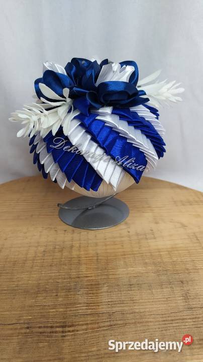 Bombki z wstążki choinkowe ozdoby świąteczne wielokolorowy Sędziszów Małopolski