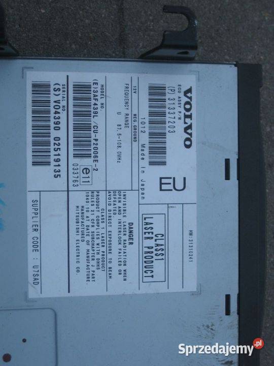 volvo xc90 lift 0614r czytnik płyt nawigacji Rakoniewice sprzedam