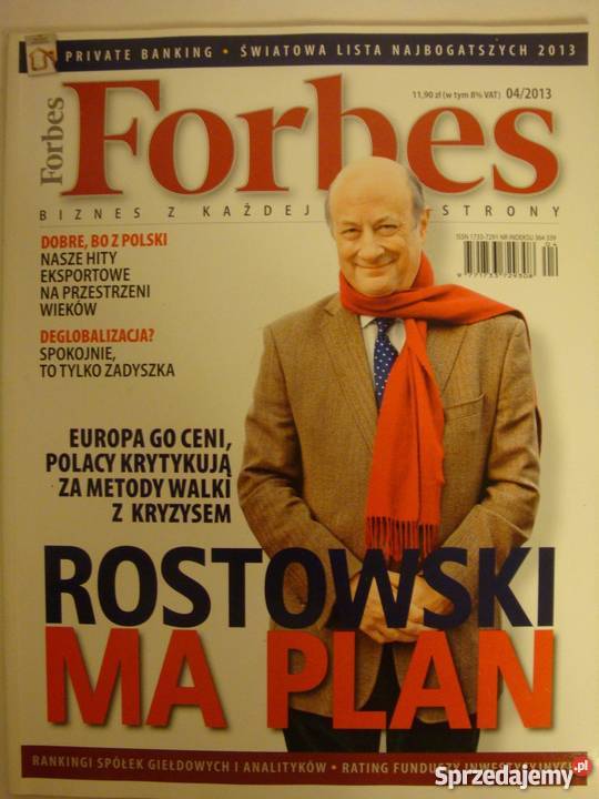 FORBES 2013 04 ROSTOWSKI Czasopisma Warszawa