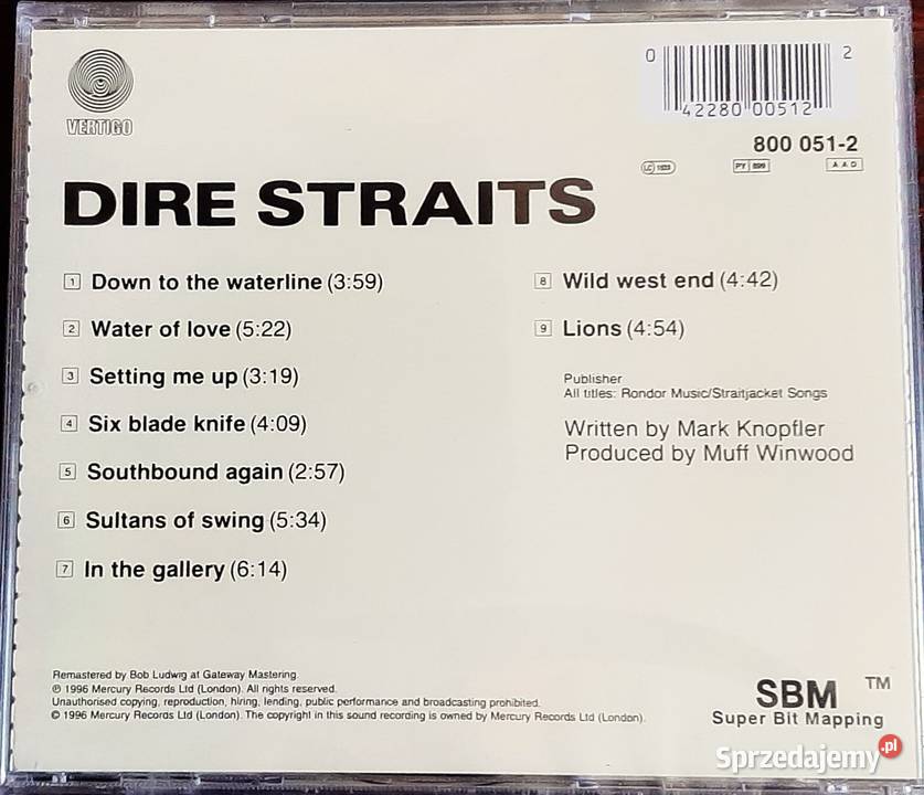 Sprzedam 1 Album CD Dire Straits Nowy Folia śląskie Katowice