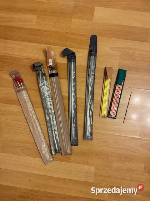 Zestaw drutów do robienia na drutach z czasów Częstochowa