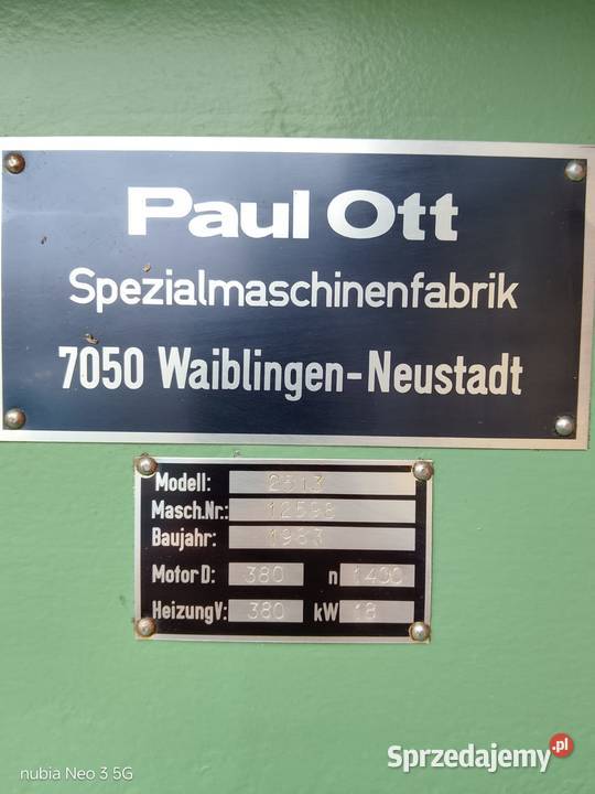 Prasa hydrauliczna OTT Wejherowo