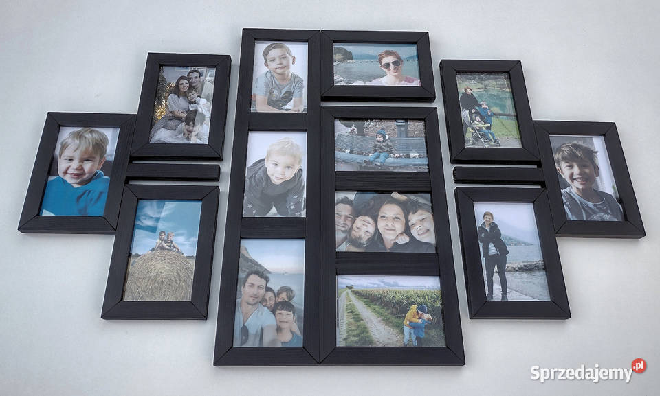 Drewniana Multirama Ramka na 13 zdjęć 10x15 Gliwice