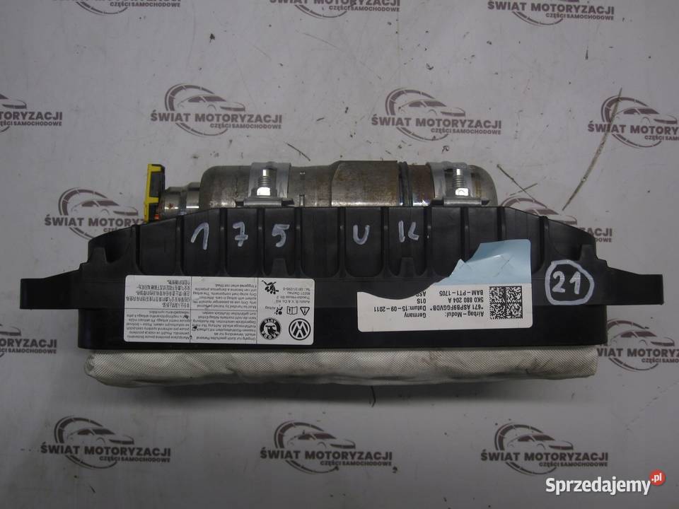 VW GOLF VI 10r AIRBAG poduszka pasażera Poduszki powietrzne Kielce