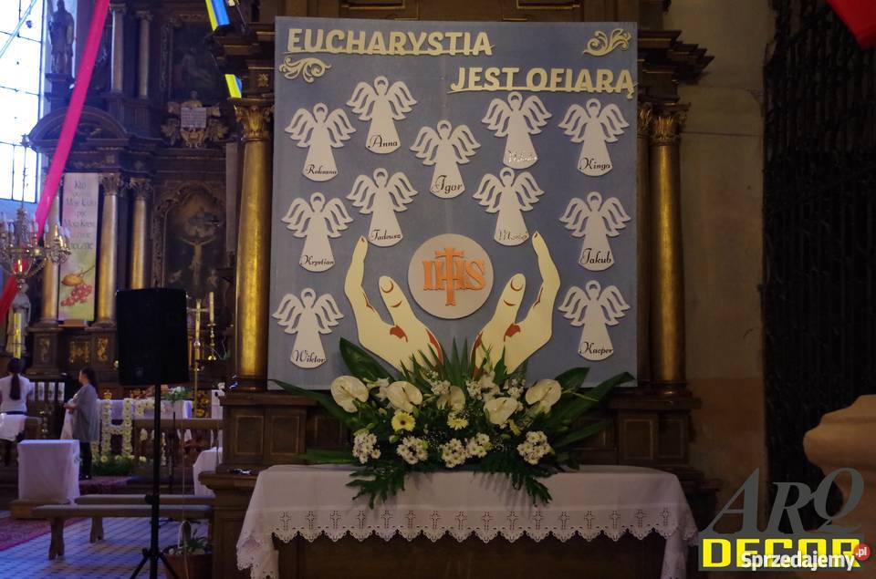 SkrzydełkaAniołki dekoracje komunijne Dębna