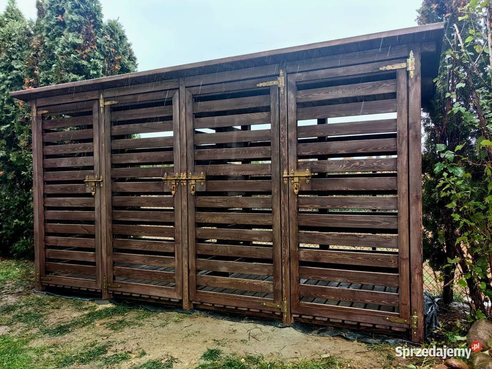 Drewutnia wiata na drewno kominkowe Kalety