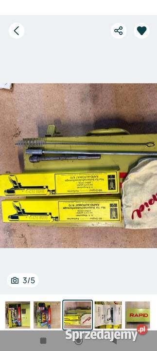 Zamienię Pistolet osadzak prochowy Rapid automat Ciekoty