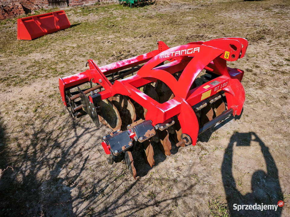 Brona talerzowa Metanga BT 180 18m Wał rurowy sprzedam