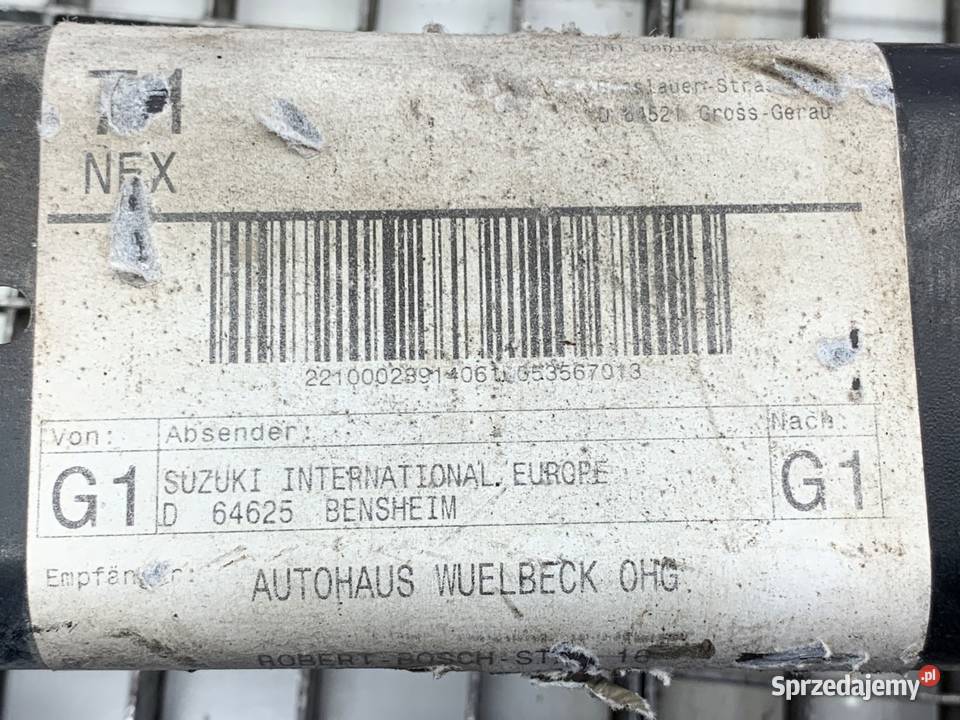 BELKA ZDERZAKA TYŁ SUZUKI SWIFT III Hatchback