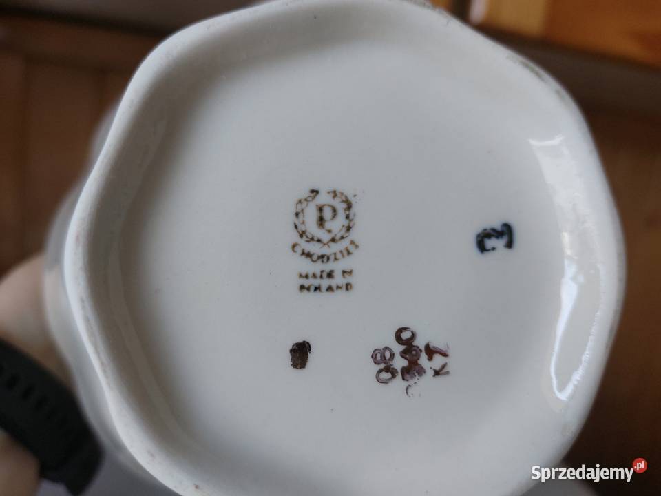 porcelanowy dzbanek Chodzież porcelana beżowy Poznań
