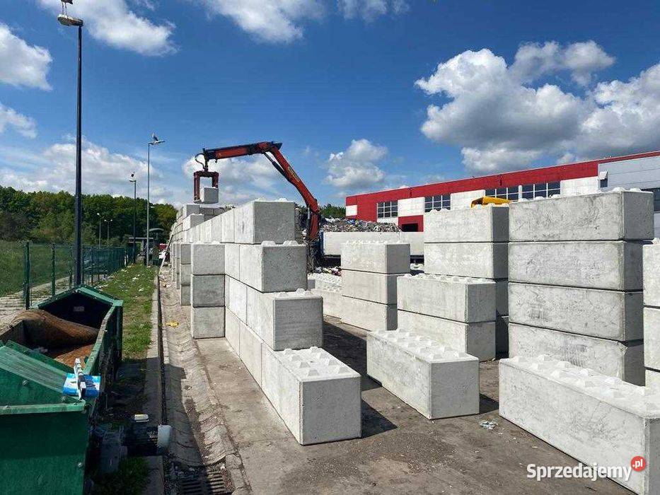 Blok betonowy typ 60 bloki betonowe mury oporowe Mińsk Mazowiecki