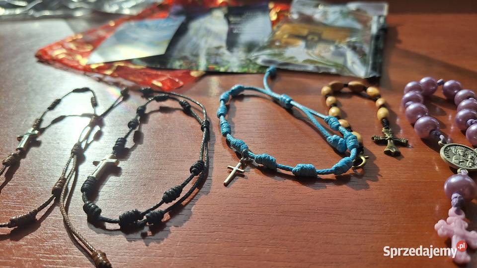 Bransoletki różańca na rękę modlitwa zestaw Ozdoby Legionowo