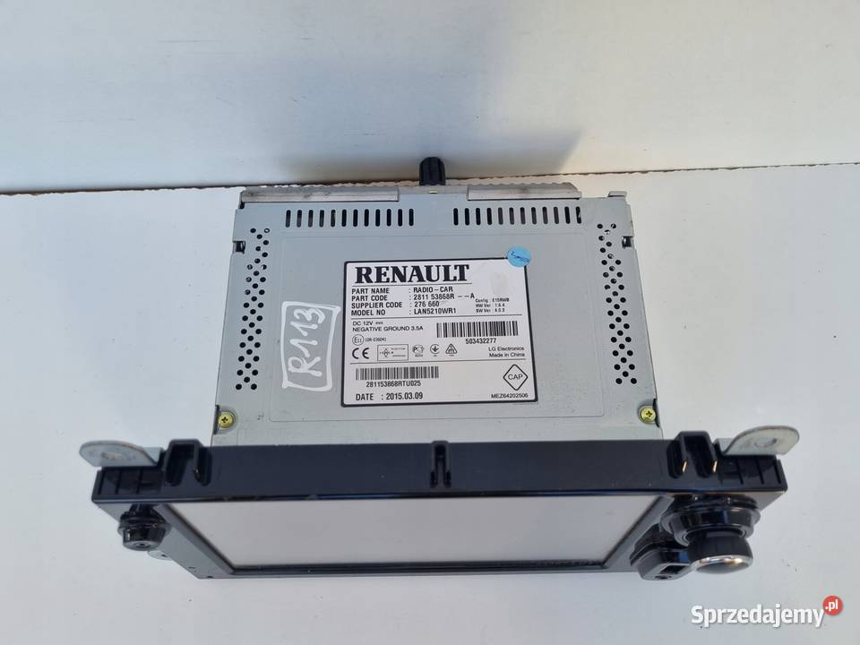 Renault Clio IV WYŚWIETLACZ NAWIGACJI Ekran Rudka
