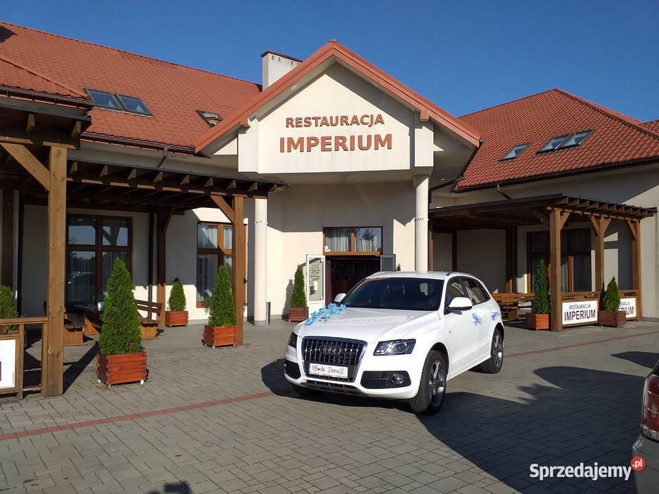 auto samochod do slubu wesela biale audiq5 Obsługa imprez