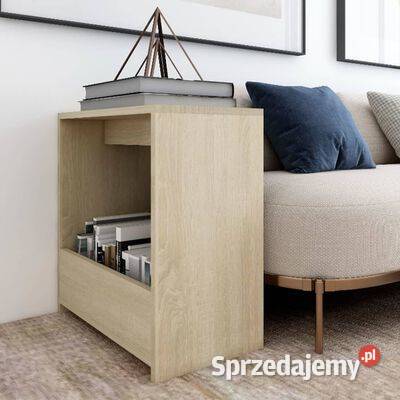 vidaXL Stolik boczny dąb sonoma 50x26x50 Przybory kuchenne mazowieckie Warszawa