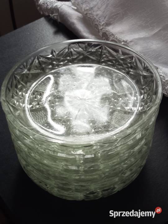 Miseczki paterki Szkło grube z okresu PRLu Porcelana i szkło Świdnica sprzedam