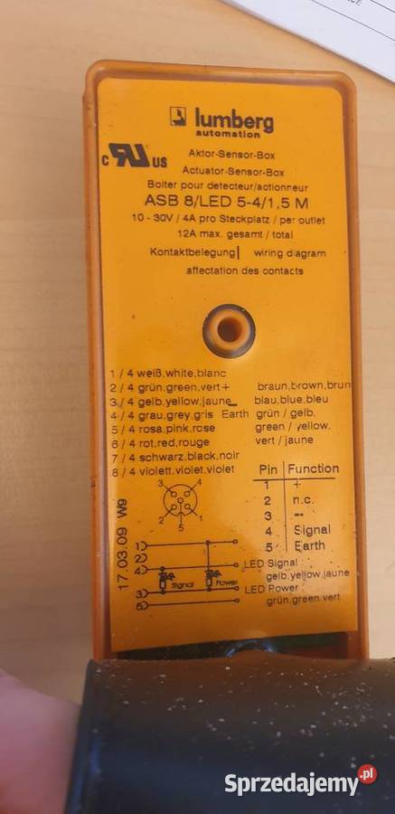 Wtyczka lumberg ASB 8LED 5415 M Marszowice
